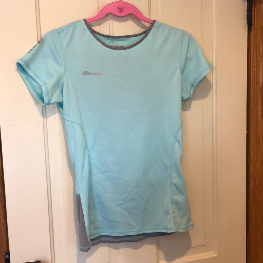 Light blue athletic shirt